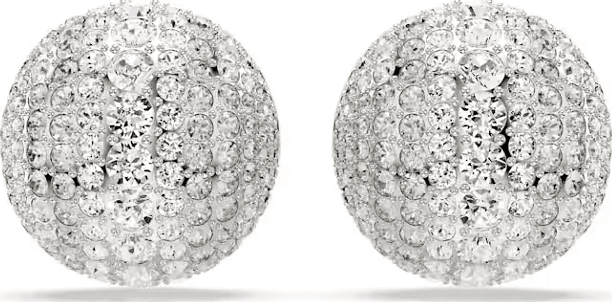 SWAROVSKI  -  Orecchini a clip Sublima Bianchi, Placcato rodio in Orecchini Alba Gioielli - Casoria, commercioVirtuoso.it