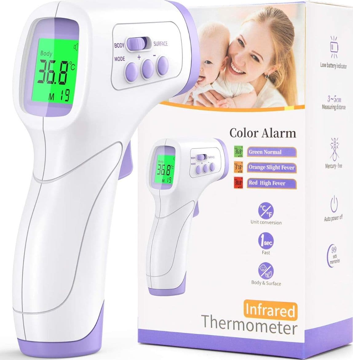 INFRARED - THERMOMETRO DIGITALE A PISTOLA PC 868