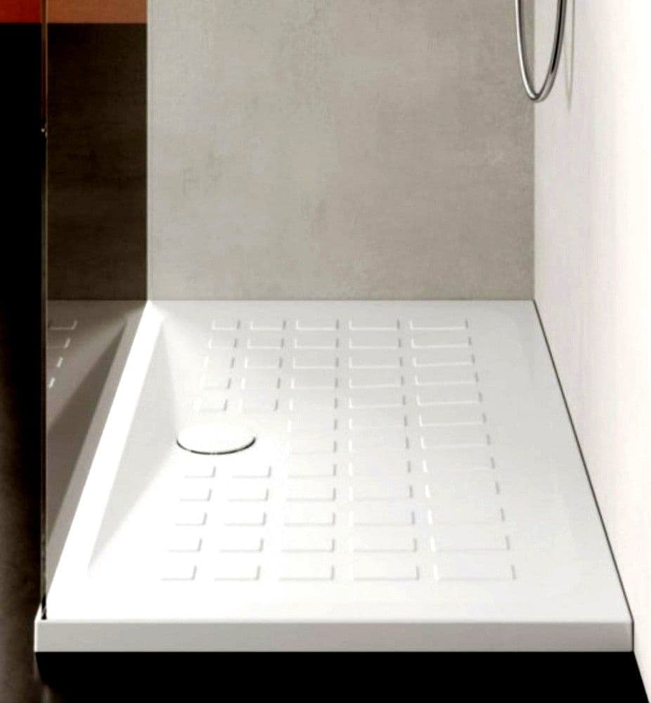Piatto Doccia Skyline In Porcellana Bianco Lucido Altezza 4 cm in Box doccia Ogomondo - Martina Franca, commercioVirtuoso.it