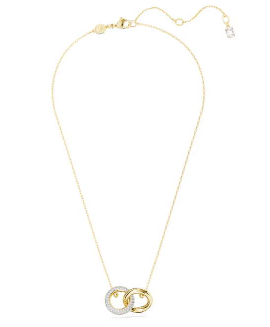 Swarovski    Collana con Pendente Dextera Anello concatenato, Bianco, Placcato color oro in Collane Alba Gioielli - Casoria, commercioVirtuoso.it