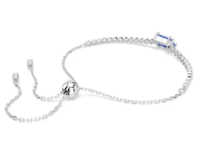 SWAROVSKI  -  Bracciale Matrix Tennis Taglio misto, Blu, Placcato rodio in Bracciali Alba Gioielli - Casoria, commercioVirtuoso.it