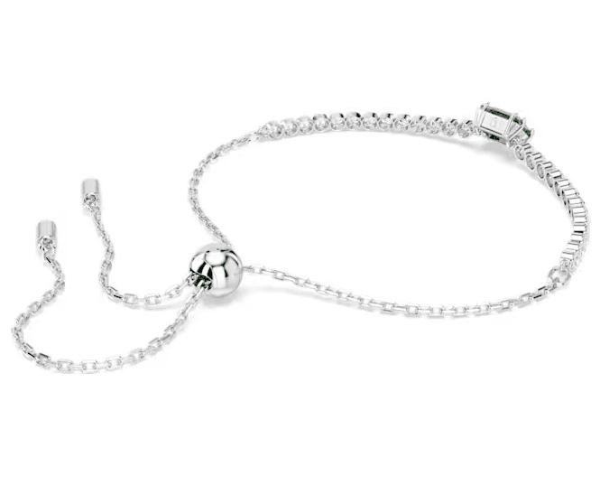 SWAROVSKI  -  Bracciale Matrix Tennis Taglio misto, Verde, Placcato rodio in Bracciali Alba Gioielli - Casoria, commercioVirtuoso.it