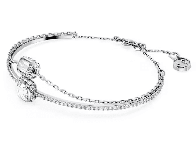 SWAROVSKI - Bracciale rigido Chroma Taglio misto, Blu, Placcato rodio in Bracciali Alba Gioielli - Casoria, commercioVirtuoso.it