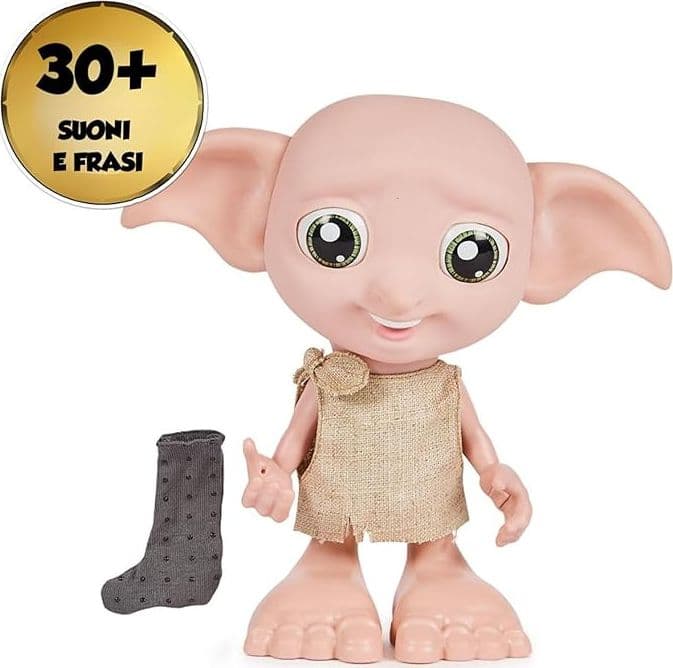 Harry Potter - Elfo Interattivo Magical Dobby con Calzino in Animali interattivi Centro Bimbo - Siderno, commercioVirtuoso.it
