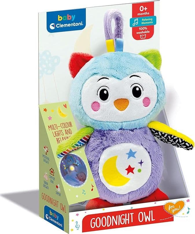 Clementoni - Good Night Owl Peluche Interattivo 17801 in prodotto Centro Bimbo - Siderno, commercioVirtuoso.it