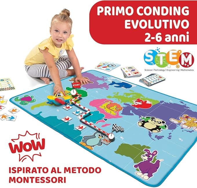 Chicco - Tappeto educativo Le Avventure di Capitan Cody 110x80cm in Tappetini gioco e palestrine Centro Bimbo - Siderno, commercioVirtuoso.it