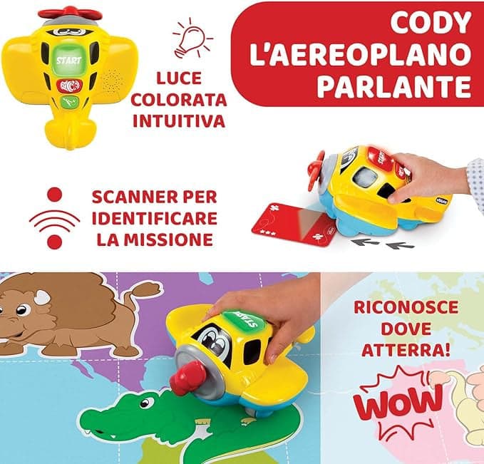 Chicco - Tappeto educativo Le Avventure di Capitan Cody 110x80cm in Tappetini gioco e palestrine Centro Bimbo - Siderno, commercioVirtuoso.it