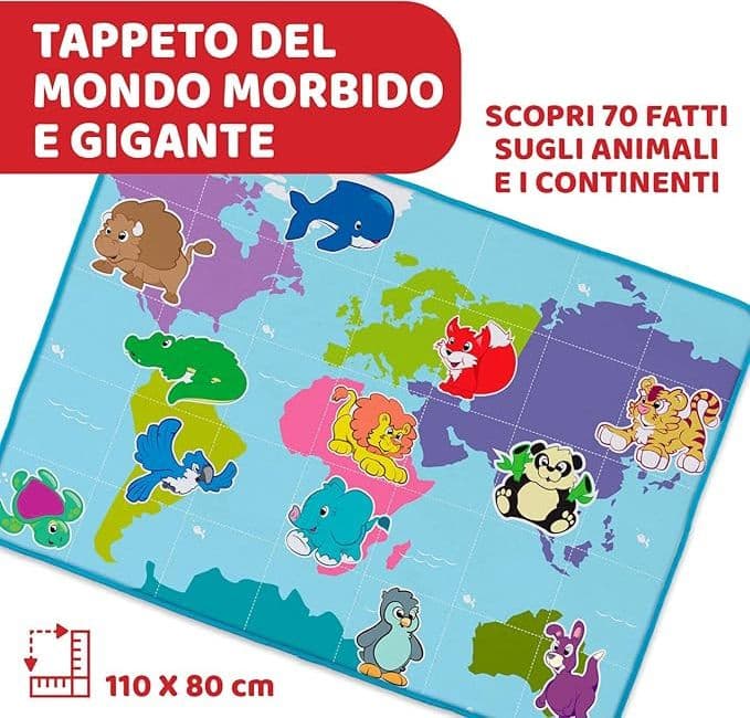 Chicco - Tappeto educativo Le Avventure di Capitan Cody 110x80cm in Tappetini gioco e palestrine Centro Bimbo - Siderno, commercioVirtuoso.it
