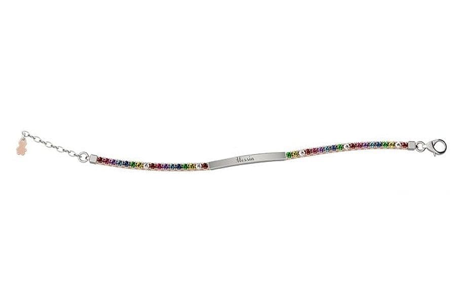 Nanàn    Bracciale Tennis Bimbo Multicolor personalizzabile – Nanán