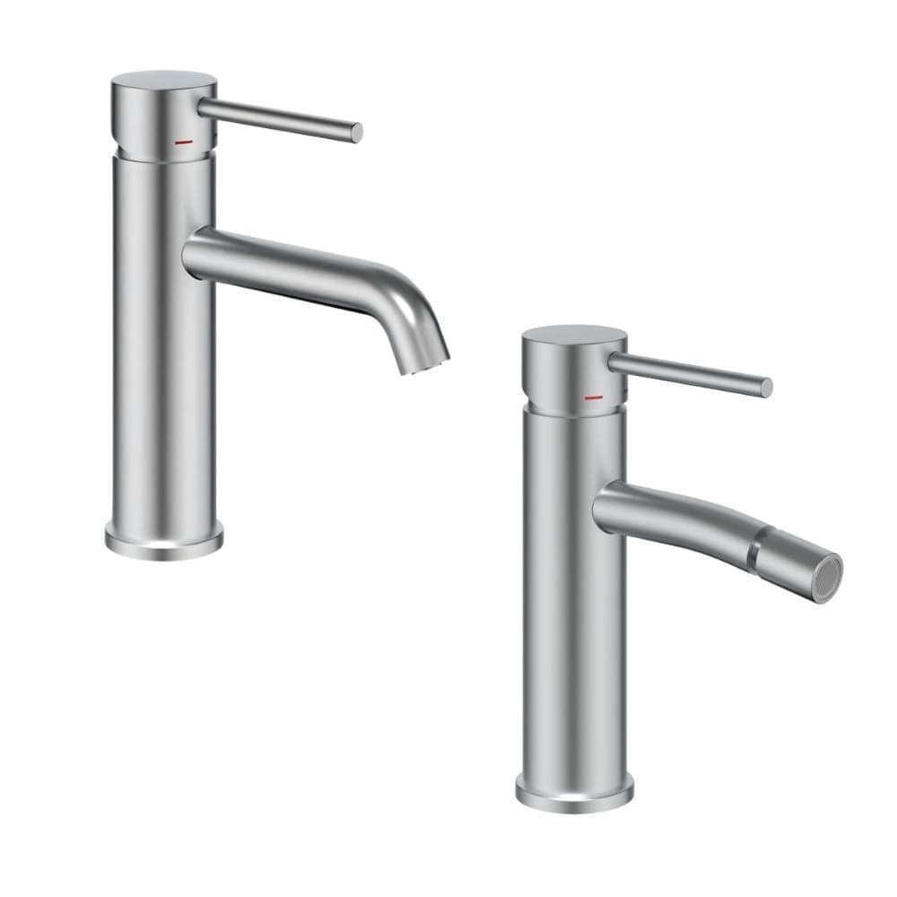 Coppia Miscelatori Monocomando Lavabo Bidet Bagno Serie Jazz QuickInstall in Rubinetti per lavandini bagno Ogomondo - Martina Franca, commercioVirtuoso.it