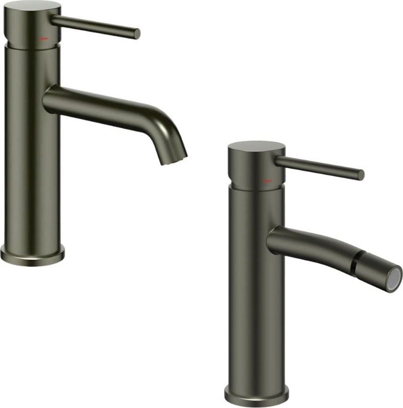Coppia Miscelatori Monocomando Lavabo Bidet Bagno Serie Jazz QuickInstall in Rubinetti per lavandini bagno Ogomondo - Martina Franca, commercioVirtuoso.it