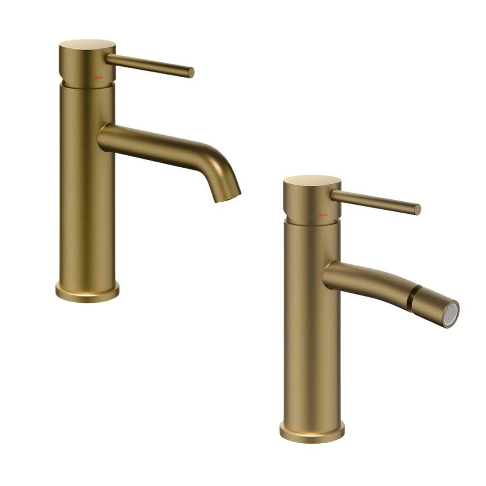 Coppia Miscelatori Monocomando Lavabo Bidet Bagno Serie Jazz QuickInstall in Rubinetti per lavandini bagno Ogomondo - Martina Franca, commercioVirtuoso.it