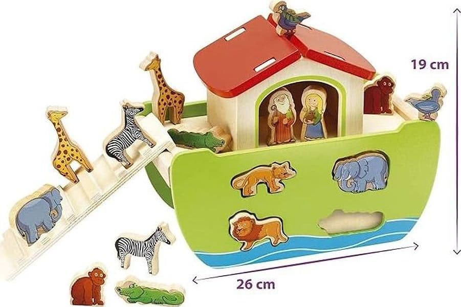 Simba - Eichhorn Arca di Noè in legno in Blocchi impilabili Centro Bimbo - Siderno, commercioVirtuoso.it