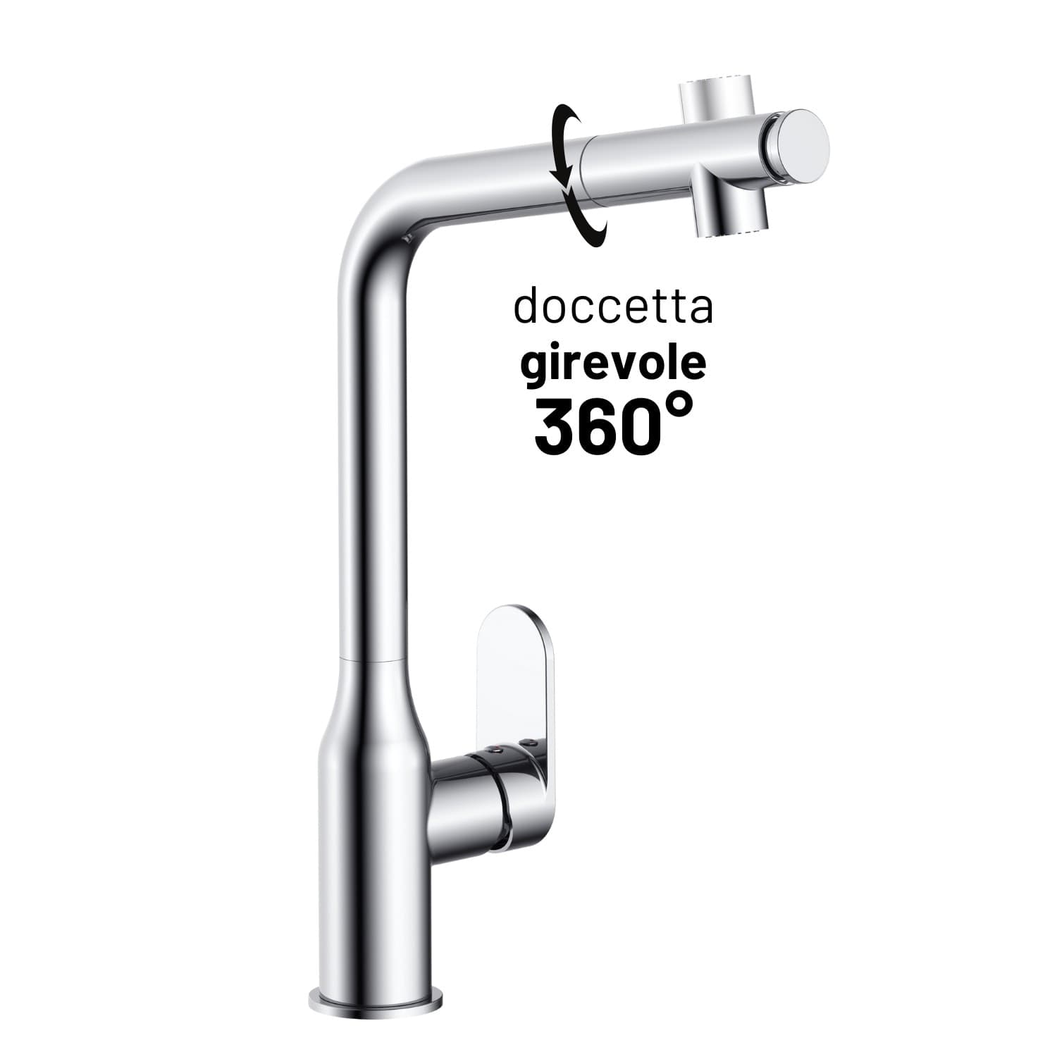 Miscelatore Lavello Cucina Damasco Con Doccetta Estraibile Canna Orientabile in Rubinetti per lavelli da cucina Ogomondo - Martina Franca, commercioVirtuoso.it