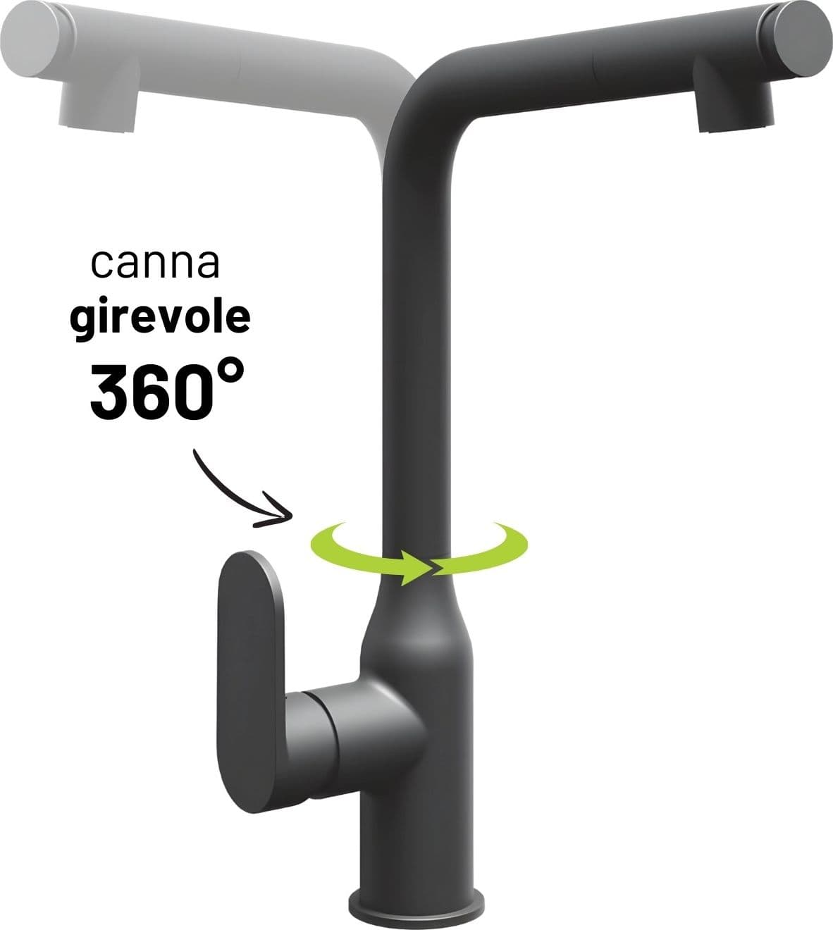 Miscelatore Lavello Cucina Damasco Con Doccetta Estraibile Canna Orientabile in Rubinetti per lavelli da cucina Ogomondo - Martina Franca, commercioVirtuoso.it
