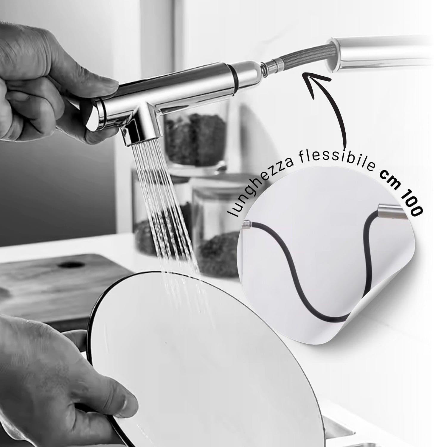 Miscelatore Lavello Cucina Damasco Con Doccetta Estraibile Canna Orientabile in Rubinetti per lavelli da cucina Ogomondo - Martina Franca, commercioVirtuoso.it