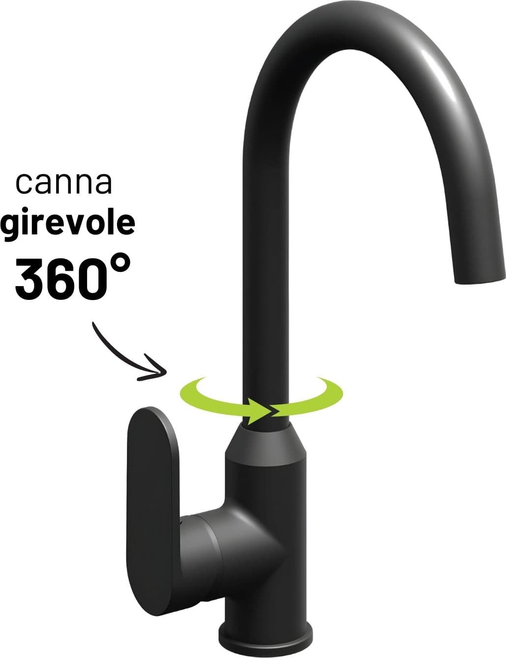 Miscelatore Monocomando Lavello Cucina Canna Orientabile Sofia Installazione Rapida in Rubinetti per lavelli da cucina Ogomondo - Martina Franca, commercioVirtuoso.it