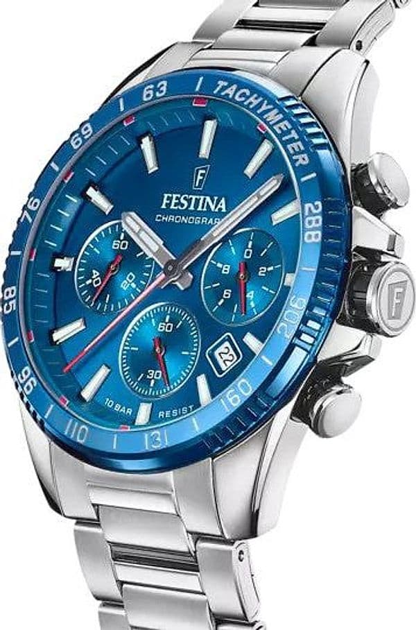FESTINA - OROLOGIO BLU CON CINTURINO IN ACCIAIO, UOMO in Orologi da polso Alba Gioielli - Casoria, commercioVirtuoso.it