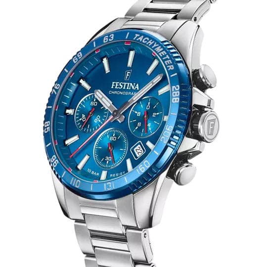 FESTINA - OROLOGIO BLU CON CINTURINO IN ACCIAIO, UOMO in Orologi da polso Alba Gioielli - Casoria, commercioVirtuoso.it