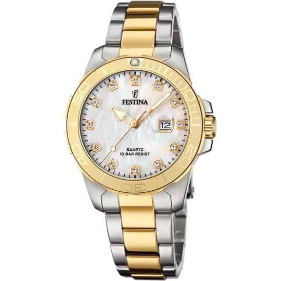FESTINA   -  OROLOGIO  CREMA CON CINTURINO IN ACCIAIO, DONNA in Orologi da polso Alba Gioielli - Casoria, commercioVirtuoso.it
