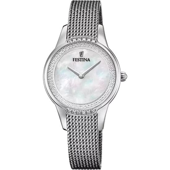 FESTINA -  OROLOGIO MADEMOISELLE BEIGE CINGHIA ACCIAIO INOSSIDABILE 316L, DONNA