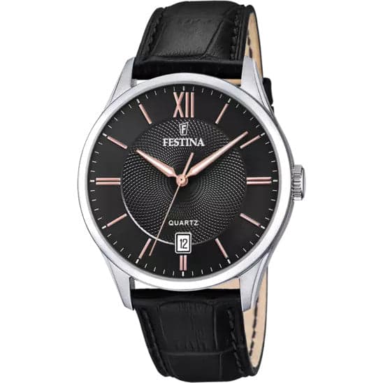 FESTINA - OROLOGIO CLASSICS NERO CINTURINO IN PELLE, UOMO in Orologi da polso Alba Gioielli - Casoria, commercioVirtuoso.it