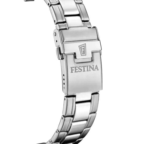 FESTINA  -   OROLOGIO FESTINA TIMELESS CHRONOGRAPH NERO CINGHIA ACCIAIO INOSSIDABILE 316L, UOMO in Orologi da polso Alba Gioielli - Casoria, commercioVirtuoso.it