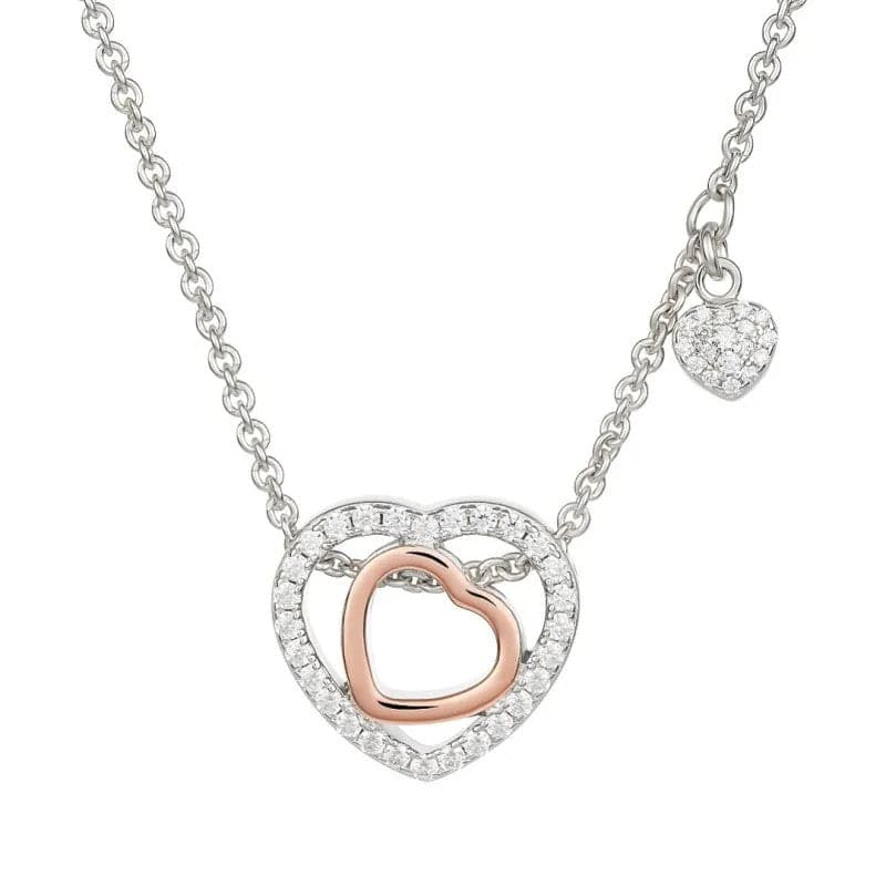 ROBERTO GIANNOTTI - Collana pendente cuore argento 925 e zirconi