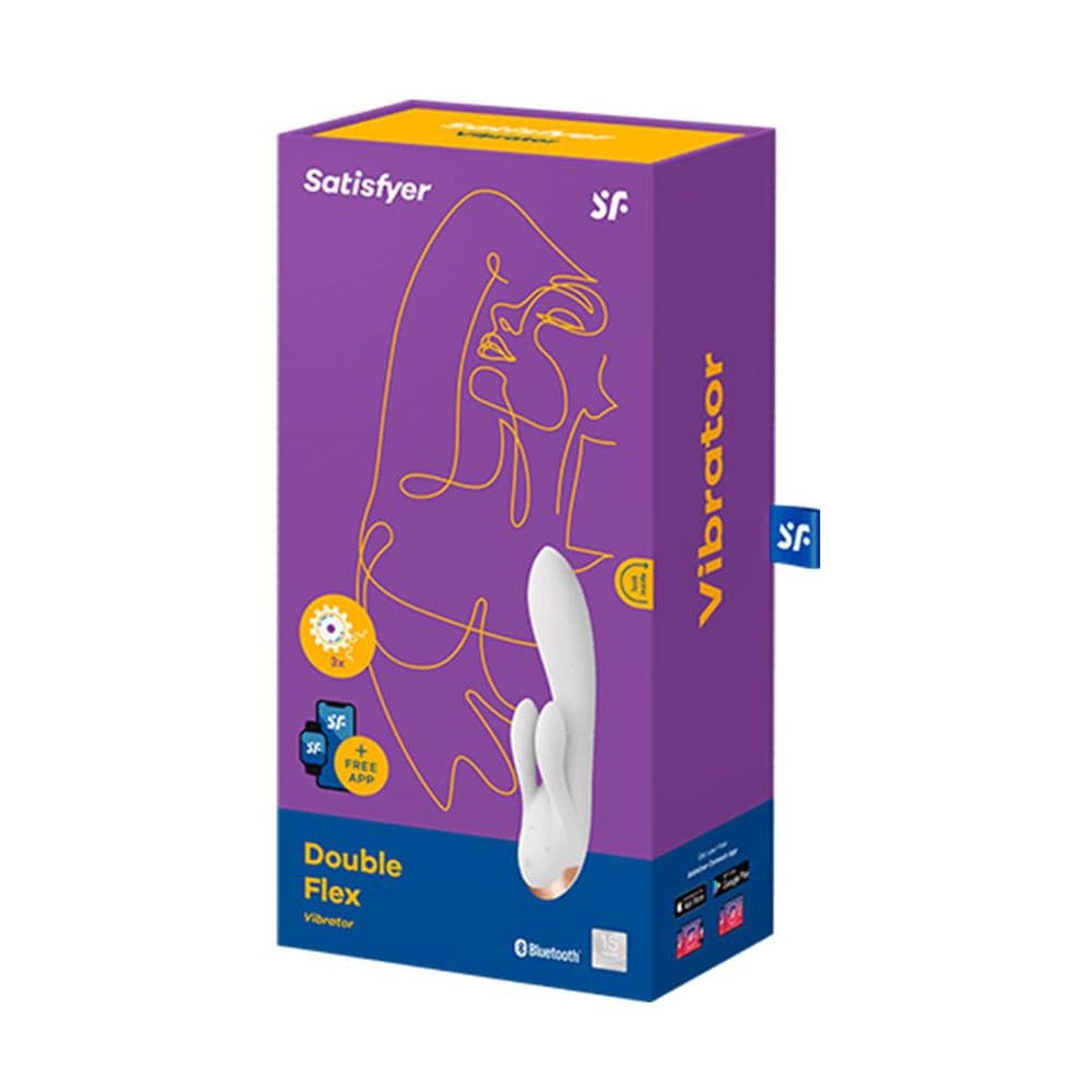 SATISFYER DOUBLE FLEX VIBRATORE FEMMINILE RABBIT IN SILICONE CON APP SMARTPHONE in Vibratori Rabbit Kondorama - Martinsicuro, commercioVirtuoso.it