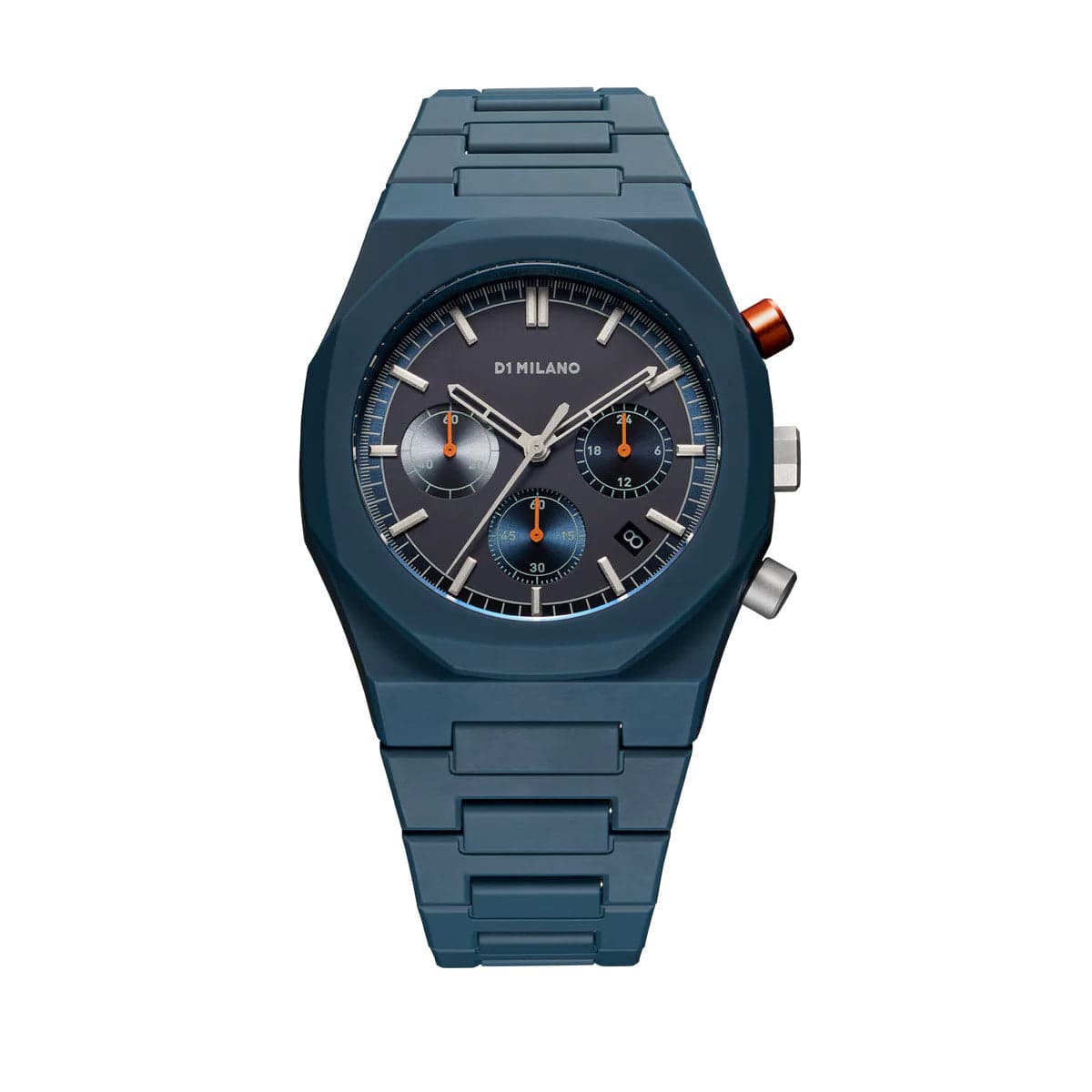D1 Milano orologio NEPTUNE BLUE POLYCHRONO 40.5MM