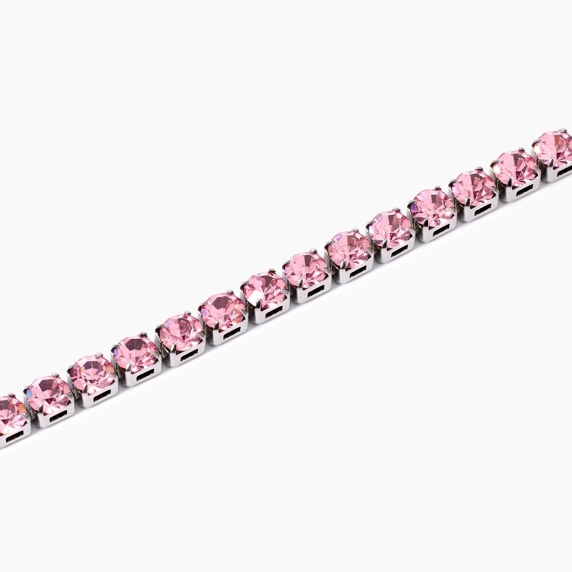 Kidult - Bracciale tennis con cristalli rosa  STYLE 12 in Bracciali Alba Gioielli - Casoria, commercioVirtuoso.it
