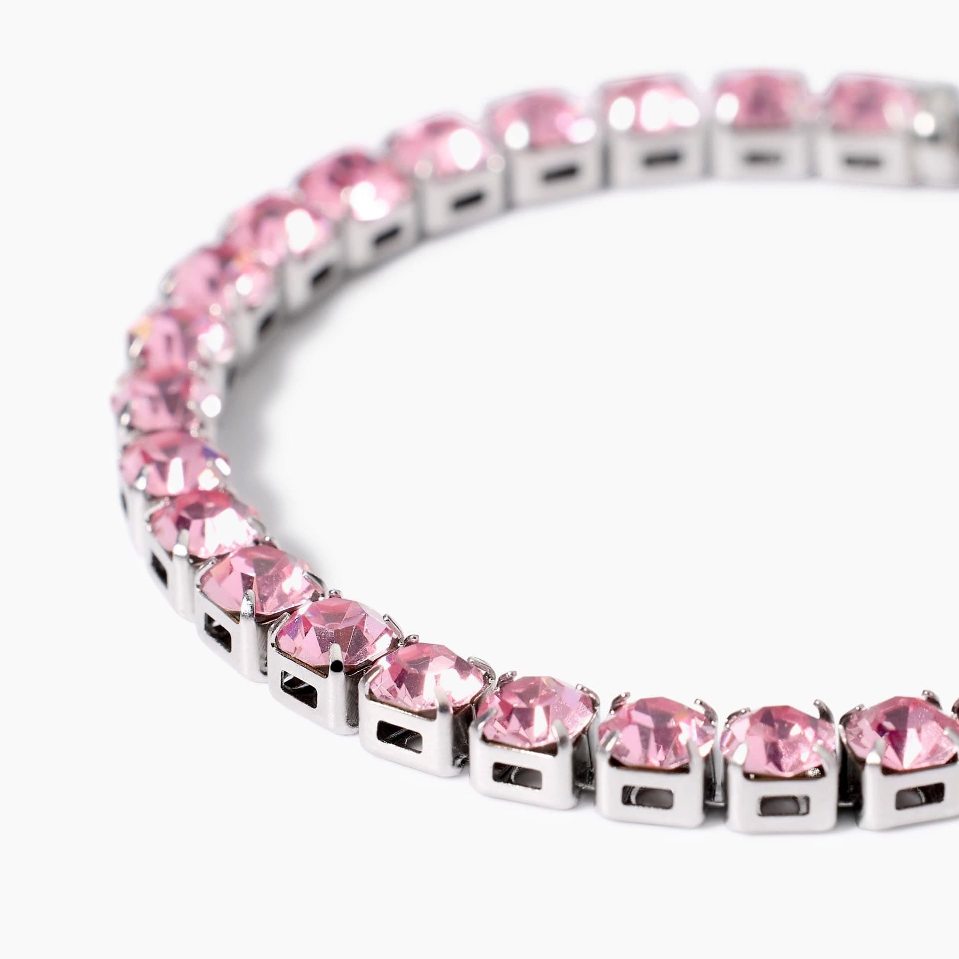 Kidult - Bracciale tennis con cristalli rosa  STYLE 12 in Bracciali Alba Gioielli - Casoria, commercioVirtuoso.it