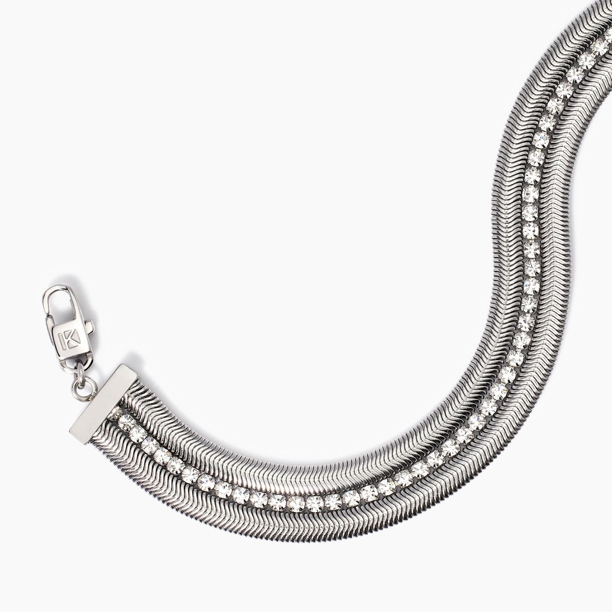 Kidult - Bracciale con doppia catena e tennis  STYLE 02 in Bracciali Alba Gioielli - Casoria, commercioVirtuoso.it