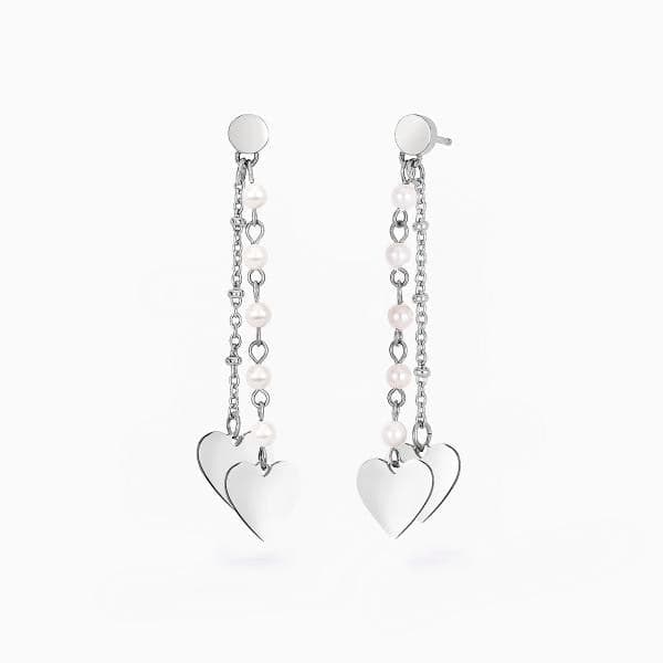 2Jewels - Orecchini in acciaio 316L perle conchiglia in Orecchini Alba Gioielli - Casoria, commercioVirtuoso.it