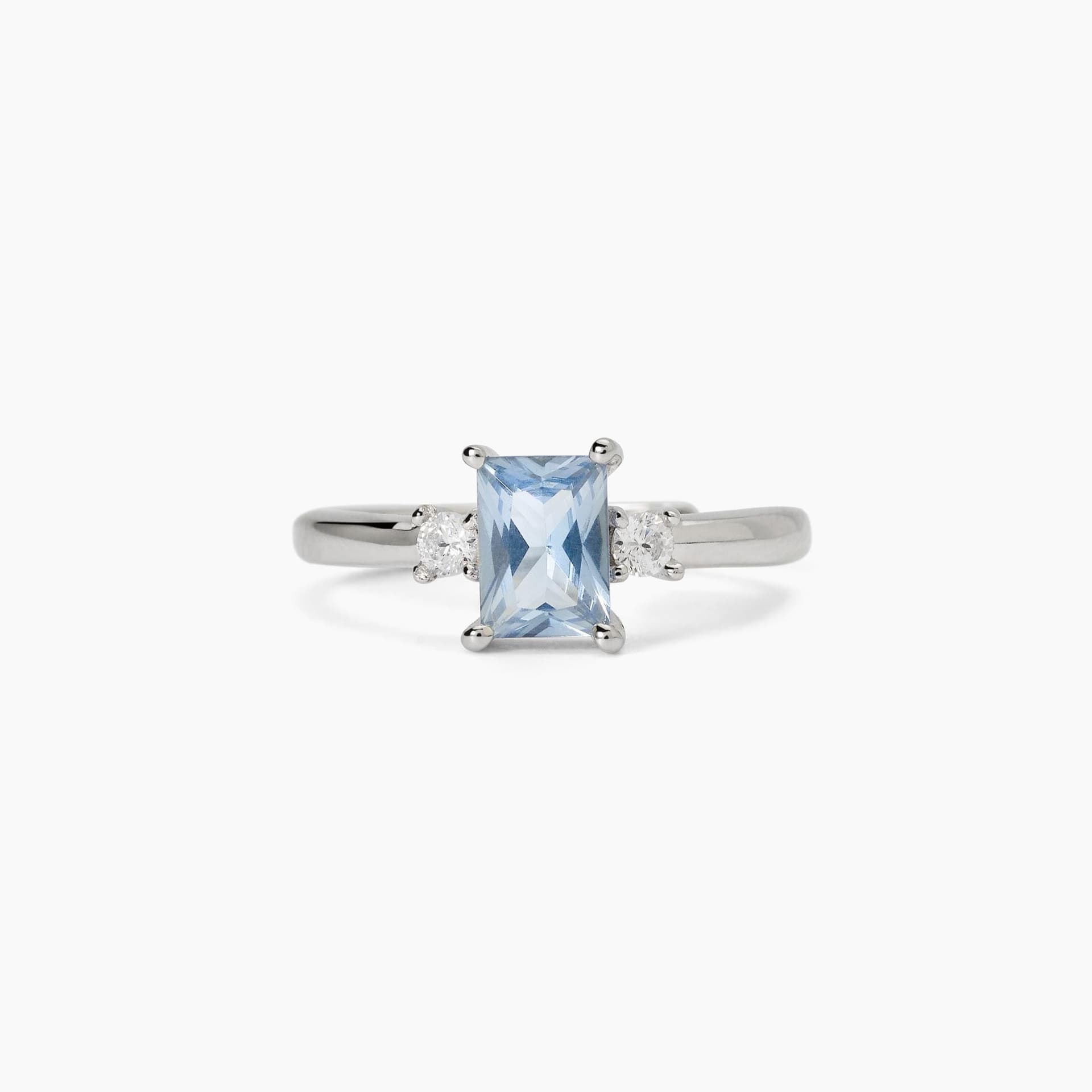 Mabina - Anello in argento con acquamarina sintetica BATTITO in Anelli Alba Gioielli - Casoria, commercioVirtuoso.it