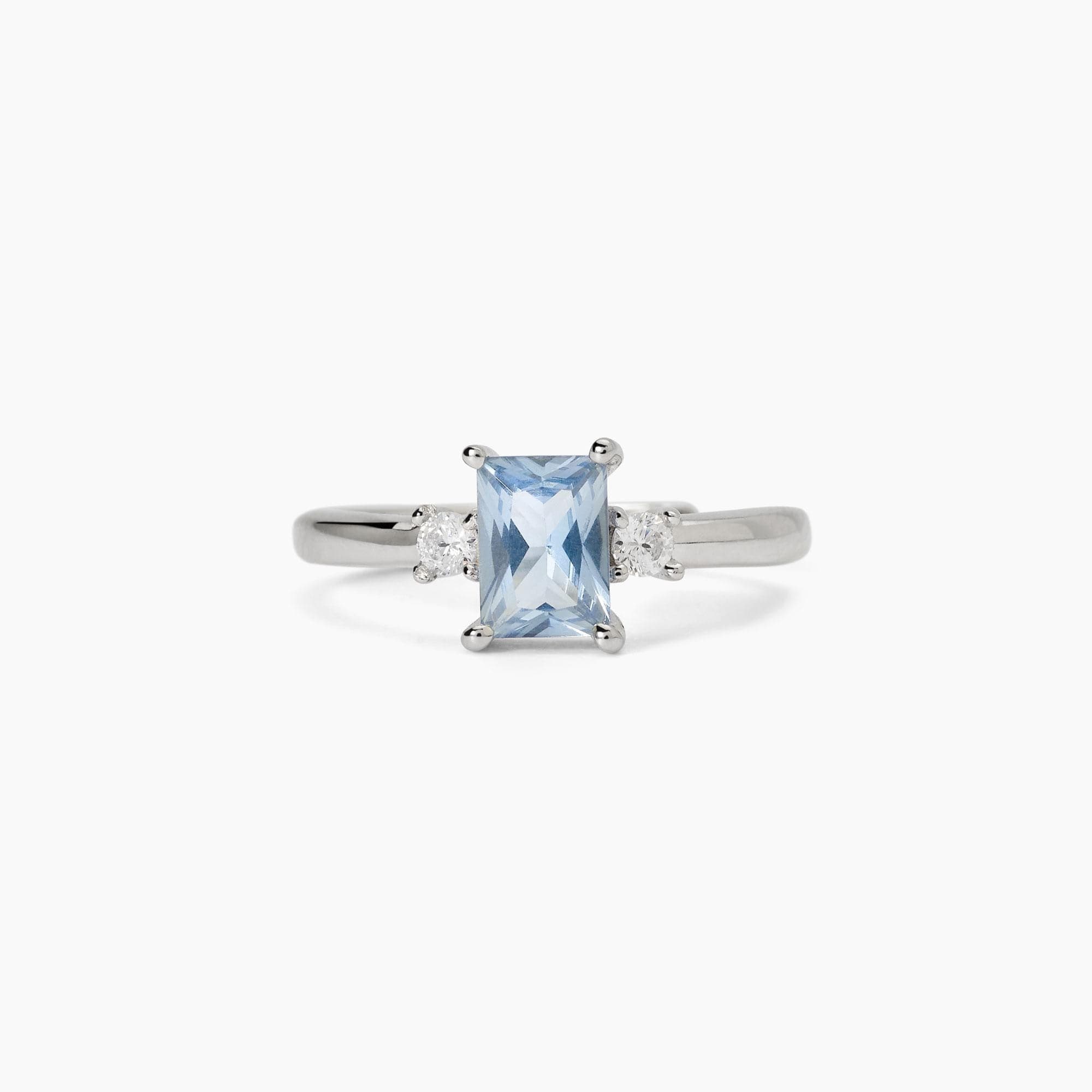 Mabina - Anello in argento con acquamarina sintetica BATTITO in Anelli Alba Gioielli - Casoria, commercioVirtuoso.it