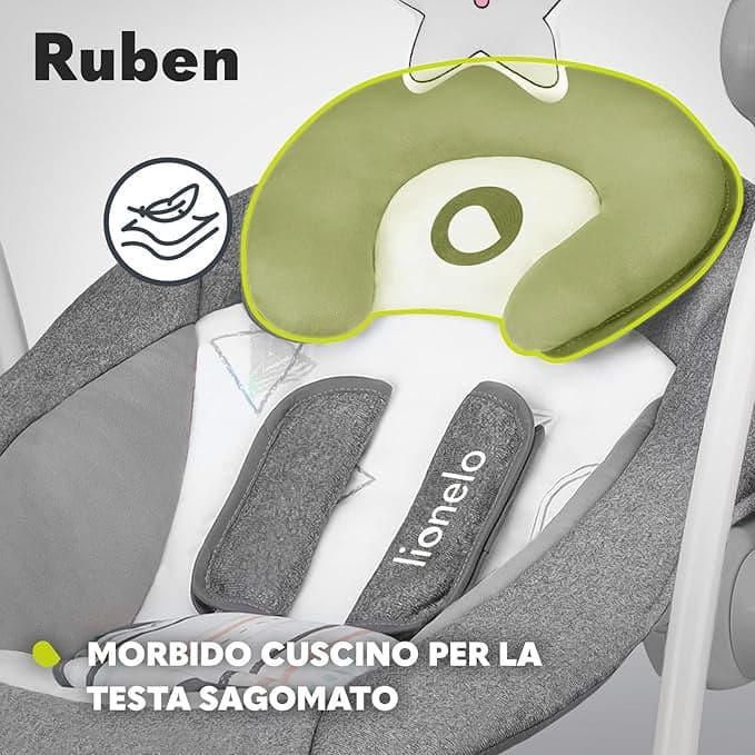 Lionelo - Altalena Ruben Turchese in Sdraiette e dondolini Centro Bimbo - Siderno, commercioVirtuoso.it