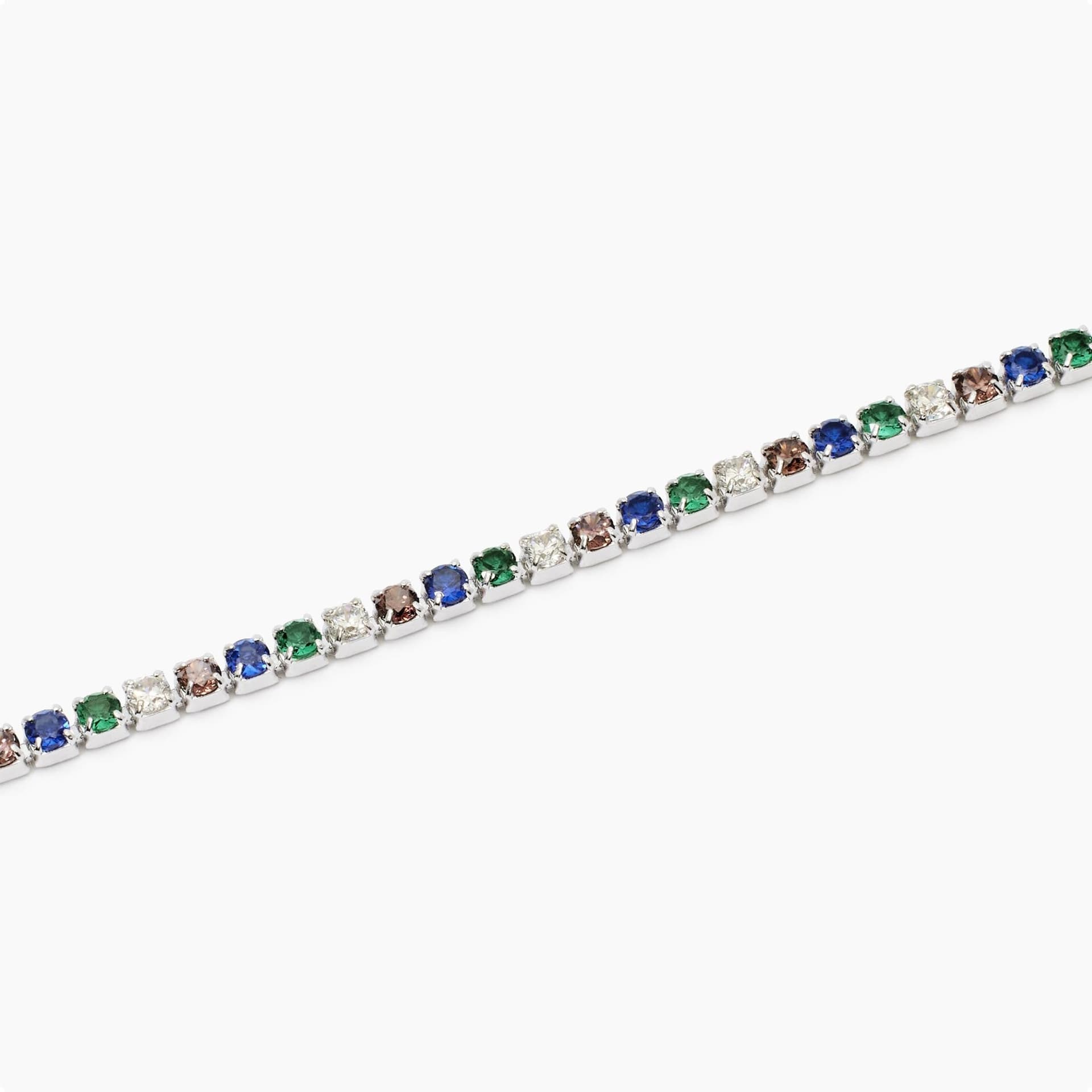 Mabina  -  Bracciale tennis uomo multicolor MINI TENNIS in Bracciali Alba Gioielli - Casoria, commercioVirtuoso.it
