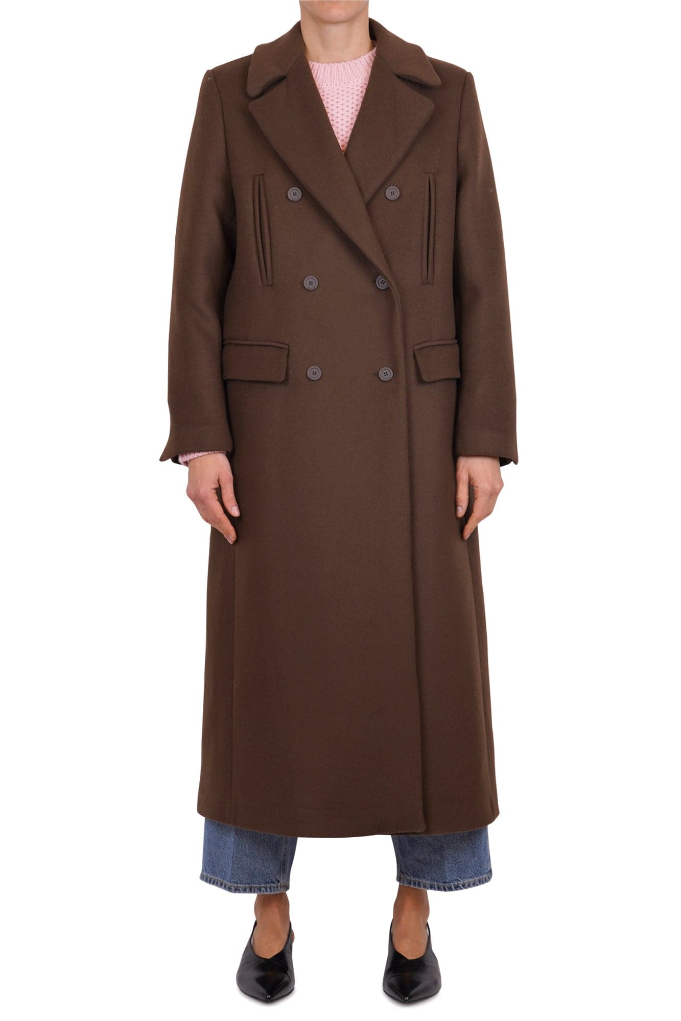 Semi-Couture Semi Couture - Cappotto - 461696 - Cioccolato da donna in Cappotti Drestige - Casamassima, commercioVirtuoso.it