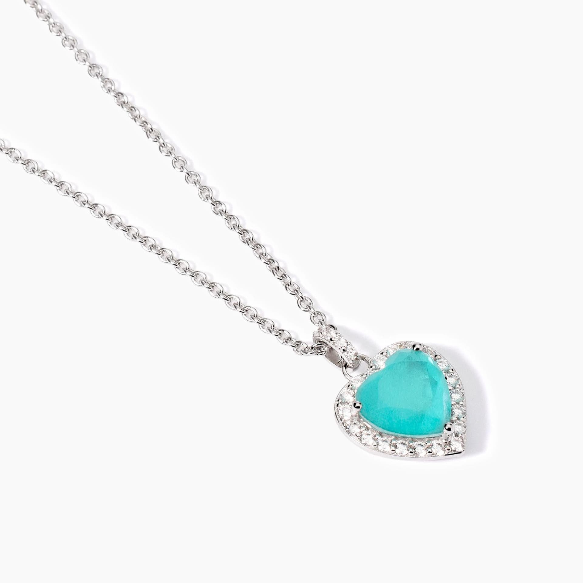 Mabina - collana  Girocollo in argento con glass azzurro NON SARÀ UN'AVVENTURA in Collane Alba Gioielli - Casoria, commercioVirtuoso.it