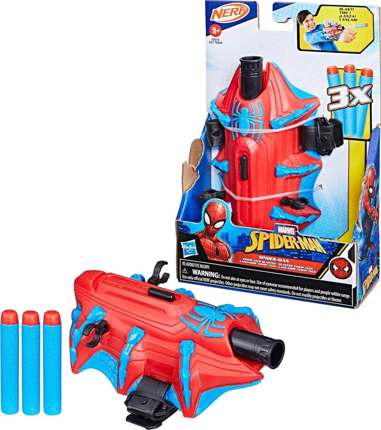 Hasbro - Blaster Thwip-Tech di Spider-Man in Soffiatori di bolle Centro Bimbo - Siderno, commercioVirtuoso.it