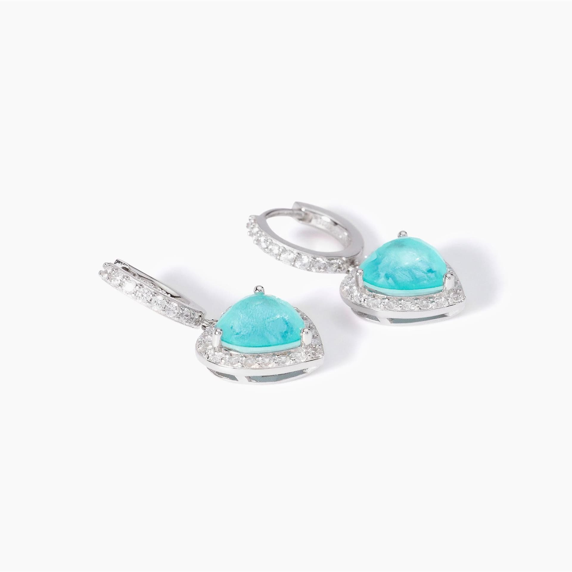Mabina -   Orecchini in argento con glass azzurro Non Sarà Un'avventura in Orecchini Alba Gioielli - Casoria, commercioVirtuoso.it