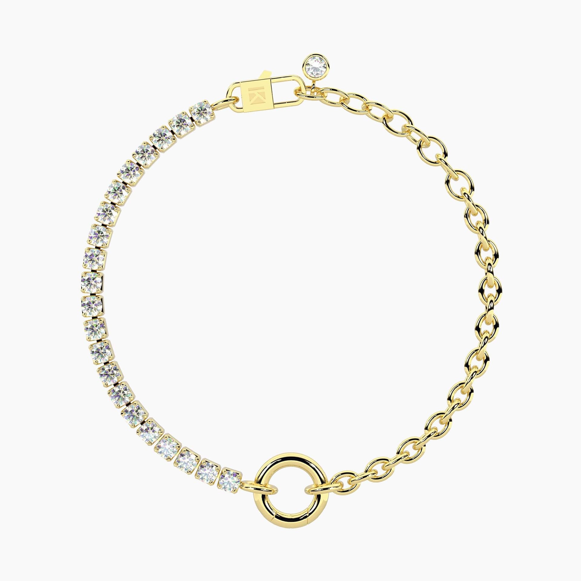 Kidult  -  Bracciale dorato con catena rolò Duetto in Bracciali Alba Gioielli - Casoria, commercioVirtuoso.it