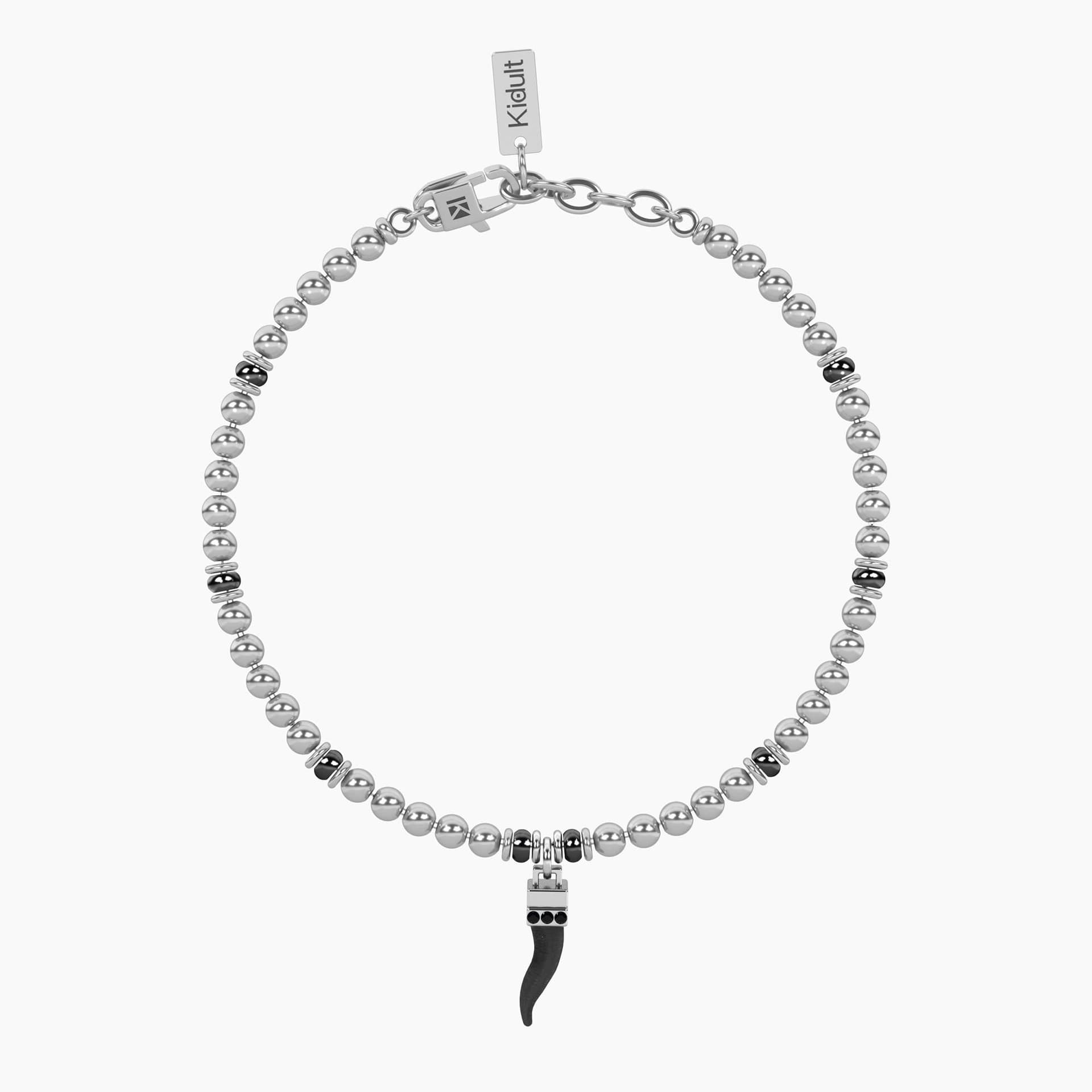 Kidult  -  Bracciale uomo sfere con cornetto portafortuna Cornetto | protezione in Bracciali Alba Gioielli - Casoria, commercioVirtuoso.it