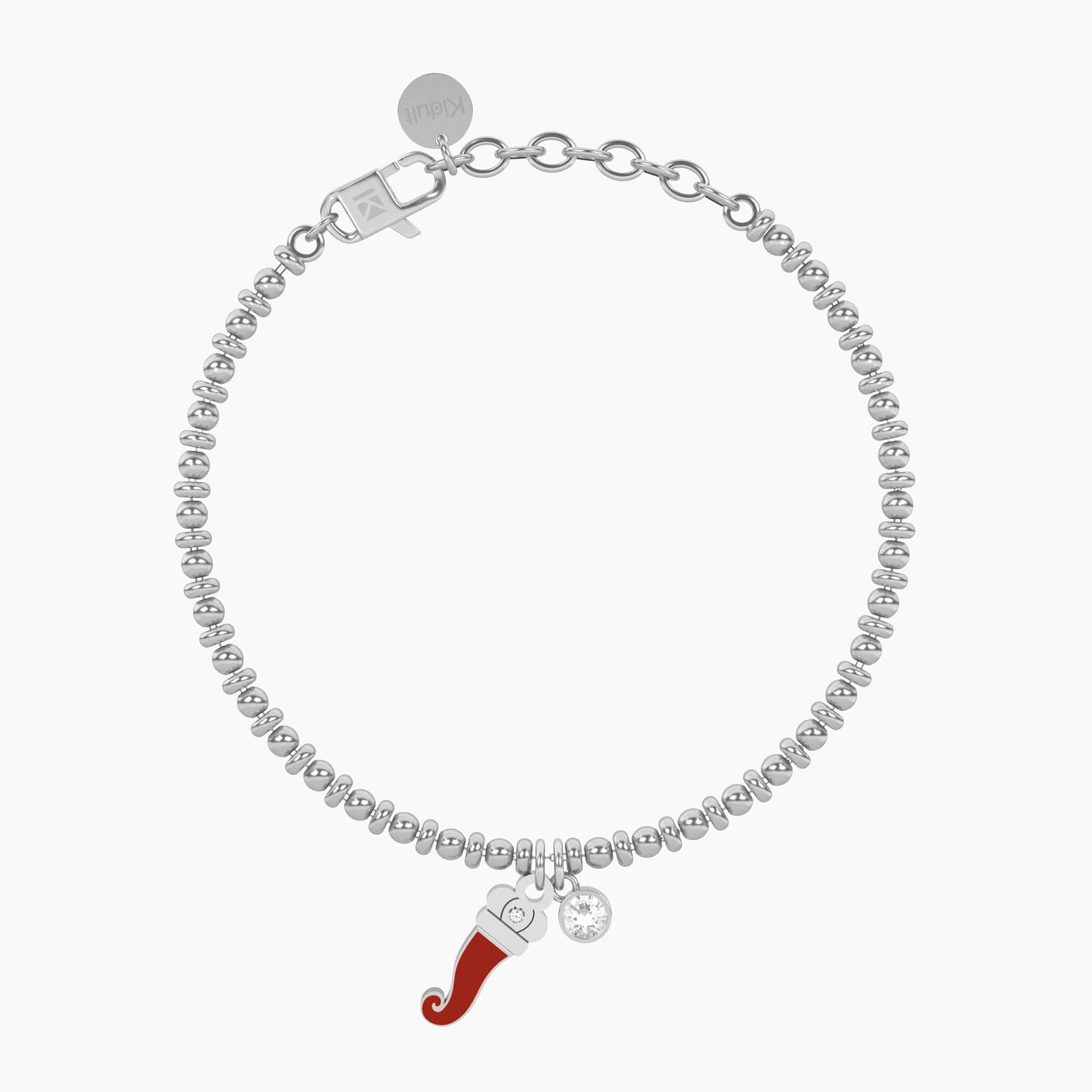 Kidult -  Bracciale sfere con cornetto portafortuna Cornetto | protezione in Bracciali Alba Gioielli - Casoria, commercioVirtuoso.it