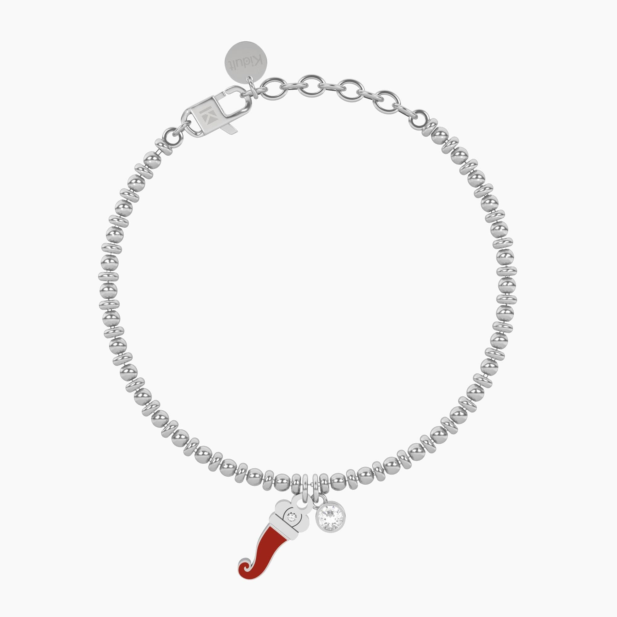 Kidult -  Bracciale sfere con cornetto portafortuna Cornetto | protezione in Bracciali Alba Gioielli - Casoria, commercioVirtuoso.it