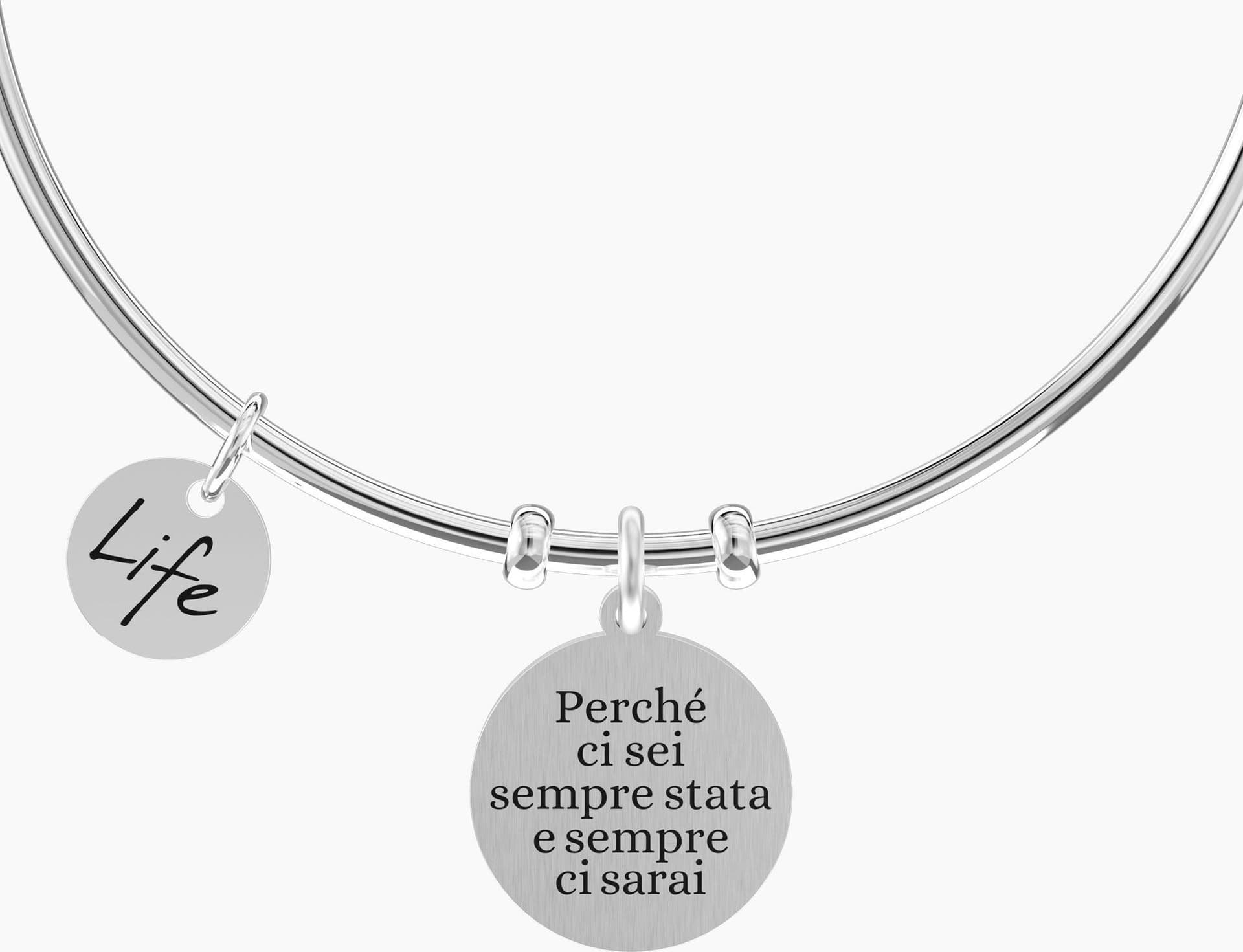 Kidult -  Bracciale rigido con ciondolo amica Amicizia per sempre in Bracciali Alba Gioielli - Casoria, commercioVirtuoso.it
