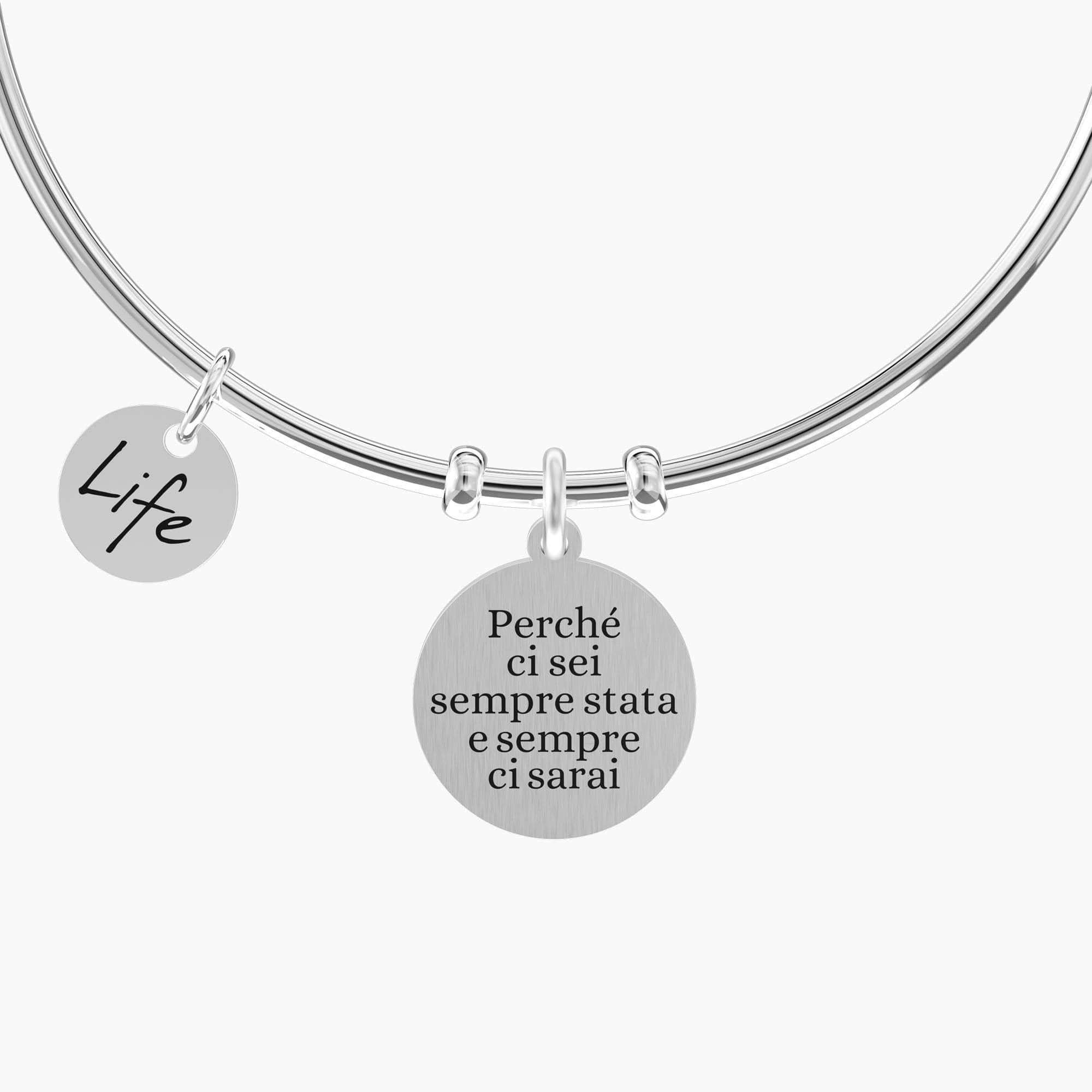 Kidult -  Bracciale rigido con ciondolo amica Amicizia per sempre in Bracciali Alba Gioielli - Casoria, commercioVirtuoso.it