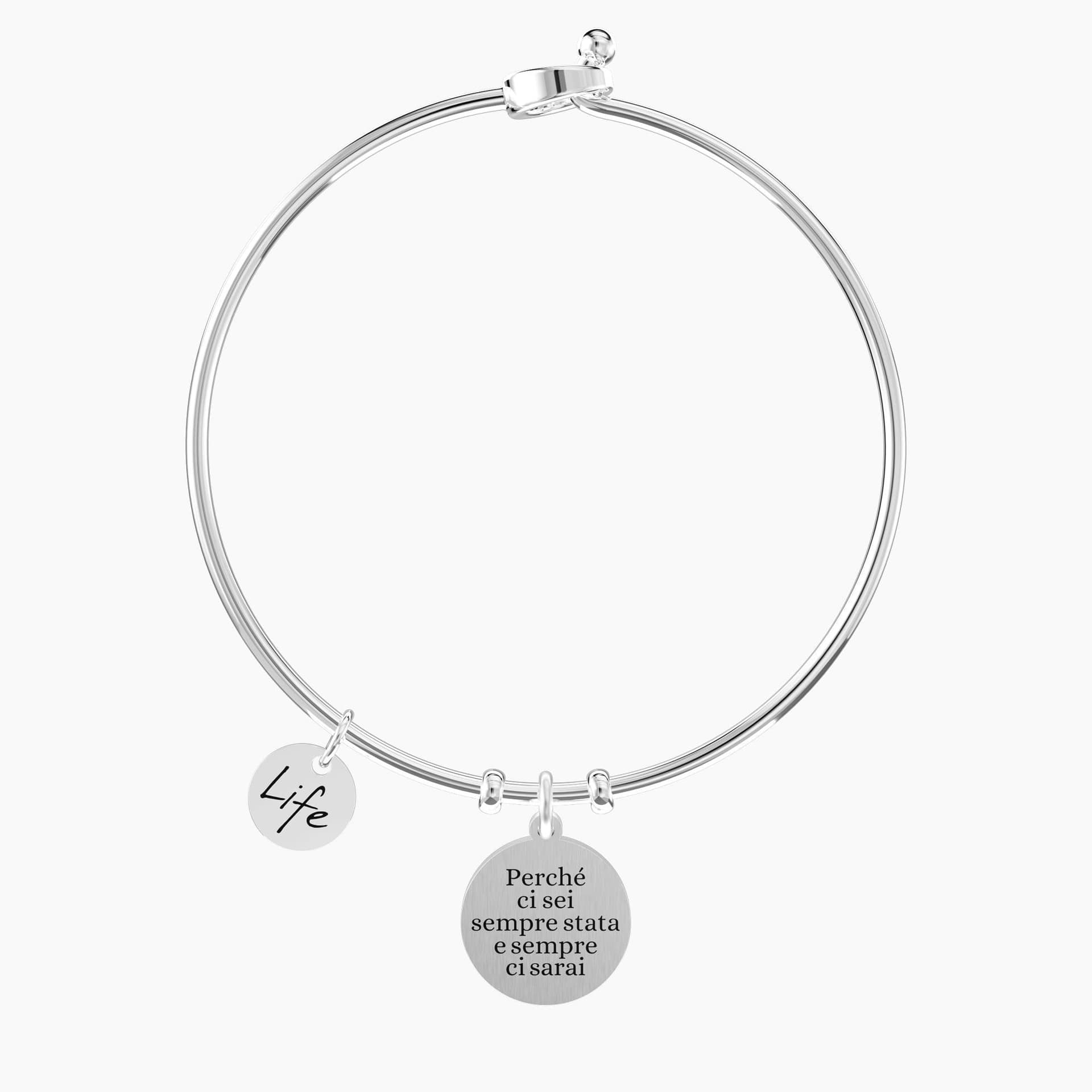 Kidult -  Bracciale rigido con ciondolo amica Amicizia per sempre in Bracciali Alba Gioielli - Casoria, commercioVirtuoso.it