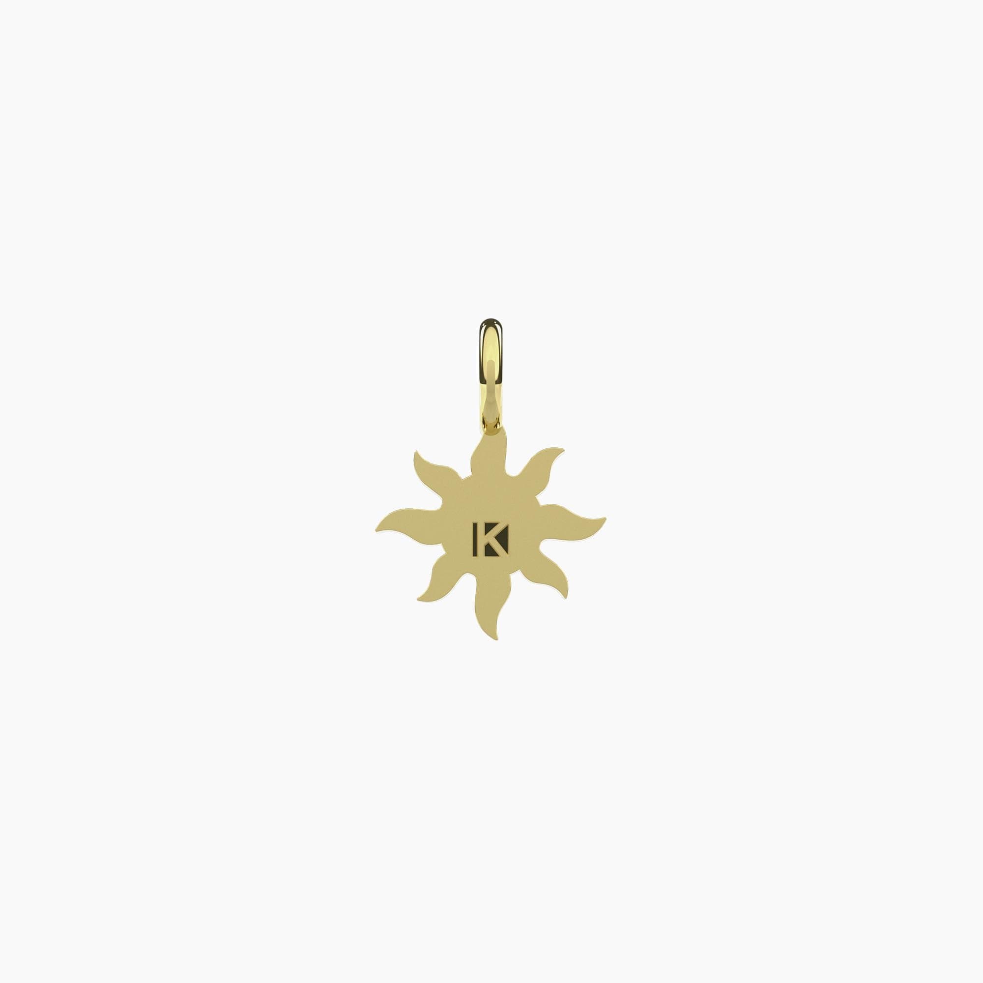Kidult   -  PENDENTE dorato con sole Sole | sorriso in Collane Alba Gioielli - Casoria, commercioVirtuoso.it